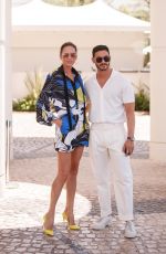 NIEVES ALVAREZ Leaves Hotel Martinez in Cannes 07/13/2021