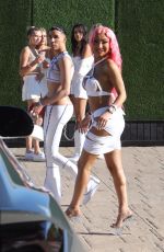 NIKITA DRAGUN Arrives at Revolve 4th of July Party at Nobu in Malibu 07/04/2021