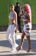 NIKITA DRAGUN Arrives at Revolve 4th of July Party at Nobu in Malibu 07/04/2021
