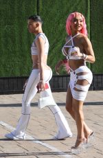 NIKITA DRAGUN Arrives at Revolve 4th of July Party at Nobu in Malibu 07/04/2021