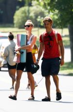 NINA AGDAL Heading to Yoga Class in New York 07/24/2021