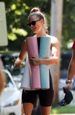 NINA AGDAL Heading to Yoga Class in New York 07/24/2021