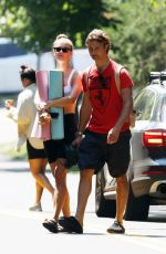 NINA AGDAL Heading to Yoga Class in New York 07/24/2021