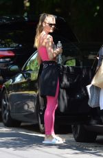 NINA AGDAL Leaves Yoga Class in New York 07/31/2021