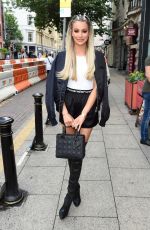 OLIVIA ATTWOOD Arrives at Yours Restaurant in Manchester 07/03/2021