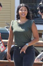 OLIVIA SWANN and LISSETH CHAVEZ on the Set of Legends of Tomorrow in Vancouver 07/20/2021