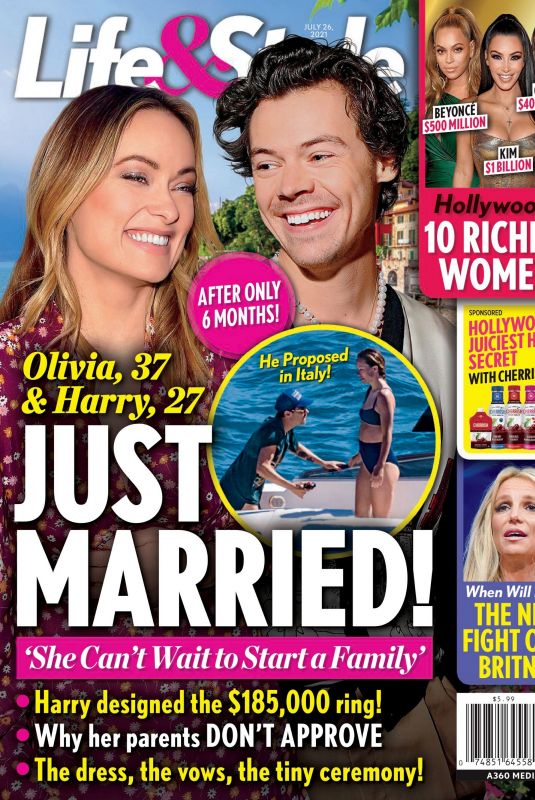OLIVIA WILDE and Harry Styles in Life & Style Weekly Magazine, July 2021