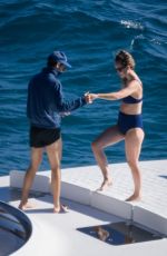 OLIVIA WILDE in Bikini at a Yacht in Argentario 07/05/2021