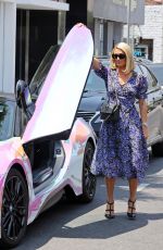 PARIS HILTON on the Set of Paris In Love at Kitson on Robertson Blvd in West Hollywood 07/12/2021
