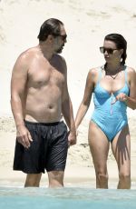 PENELOPE CRUZ in Swimsuit and Javier Bardem at a Beach in Italy 06/22/2021