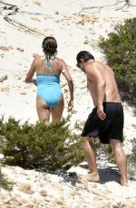 PENELOPE CRUZ in Swimsuit and Javier Bardem at a Beach in Italy 06/22/2021