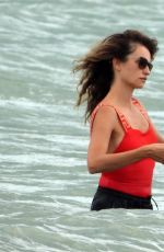PENELOPE CRUZ in Swimsuit at a Beach in Fregene 07/20/2021