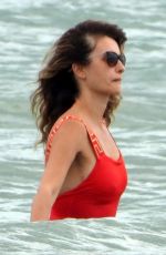 PENELOPE CRUZ in Swimsuit at a Beach in Fregene 07/20/2021