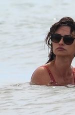 PENELOPE CRUZ in Swimsuit at a Beach in Fregene 07/20/2021