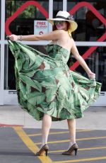 PHOEBE PRICE at a CVS Parking Lot in Los Angeles 07/27/2021