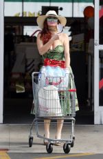 PHOEBE PRICE at a CVS Parking Lot in Los Angeles 07/27/2021