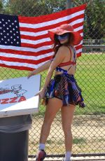 PHOEBE PRICE at a Tennis Court in Los Angeles 07/02/2021