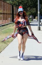 PHOEBE PRICE Out at a Park in Los Angeles 07/12/2021