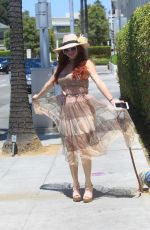 PHOEBE PRICE Out with Her Dog in Beverly Hills 07/01/2021