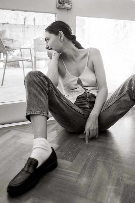 PHOEBE TONKIN - Black and White Photoshoot, July 2021