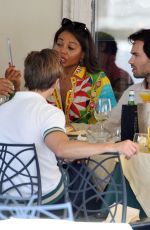 PIXIE LOTT and Oliver Cheshire Out for Lunch with Mark-Francis Vandelli and EMMA WEYMOUTH in Rome 07/24/2021
