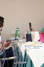 PIXIE LOTT and Oliver Cheshire Out for Lunch with Mark-Francis Vandelli and EMMA WEYMOUTH in Rome 07/24/2021