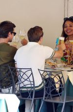PIXIE LOTT and Oliver Cheshire Out for Lunch with Mark-Francis Vandelli and EMMA WEYMOUTH in Rome 07/24/2021