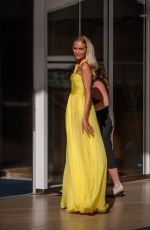 POPPY DELEVINGNE Leaves Martinez Hotel at 74th Cannes Film Festival 07/14/2021