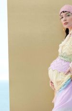 Pregnant HALSEY in Allure Magazine, August 2021