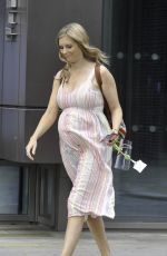 Pregnant RACHEL RILEY Out and About in Manchester 07/14/2021