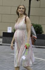 Pregnant RACHEL RILEY Out and About in Manchester 07/14/2021