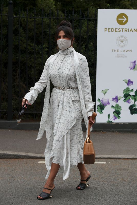 PRIYANKA CHOPRA Arrives at Wimbledon for Women