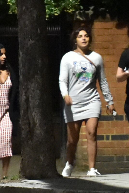 PRIYANKA CHOPRA Out to Dinner with Friends in Nottinghill 07/07/2021