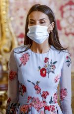 QUENN LETIZIA OF SPAIN at a Lunch with UN Secretary-General Antonio Guterres in Madrid 07/02/2021