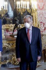 QUENN LETIZIA OF SPAIN at a Lunch with UN Secretary-General Antonio Guterres in Madrid 07/02/2021
