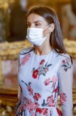 QUENN LETIZIA OF SPAIN at a Lunch with UN Secretary-General Antonio Guterres in Madrid 07/02/2021