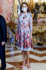 QUENN LETIZIA OF SPAIN at a Lunch with UN Secretary-General Antonio Guterres in Madrid 07/02/2021