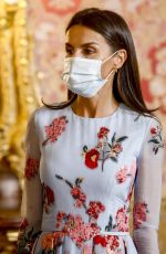 QUENN LETIZIA OF SPAIN at a Lunch with UN Secretary-General Antonio Guterres in Madrid 07/02/2021