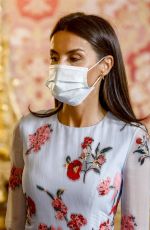 QUENN LETIZIA OF SPAIN at a Lunch with UN Secretary-General Antonio Guterres in Madrid 07/02/2021