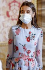 QUENN LETIZIA OF SPAIN at a Lunch with UN Secretary-General Antonio Guterres in Madrid 07/02/2021
