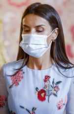 QUENN LETIZIA OF SPAIN at a Lunch with UN Secretary-General Antonio Guterres in Madrid 07/02/2021