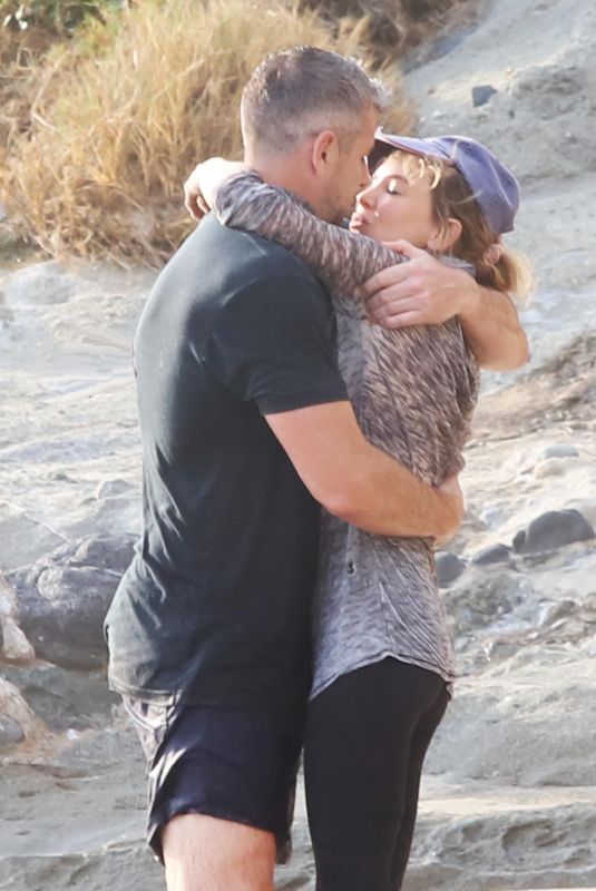 RENEE ZELLWEGER and Ant Anstead Out Kissing in Laguna Beach 07/17/2021