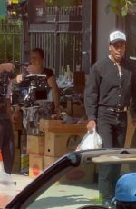 RIHANNA and A$AP Rocky at a Photoshoot in New York 07/10/2021