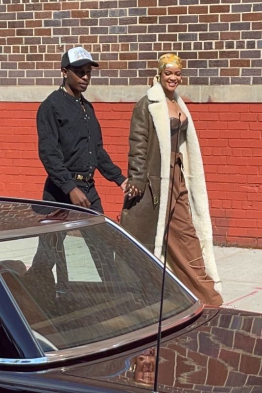 RIHANNA and A$AP Rocky at a Photoshoot in New York 07/10/2021
