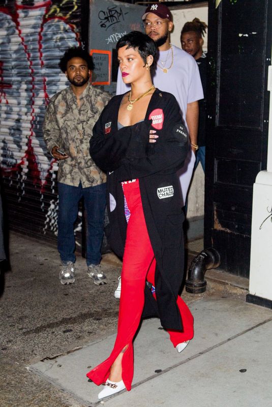 RIHANNA and ASAP Rocky at 4th of July Party in China Town in New York 07/04/2021