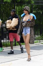 RIHANNA and Asap Rocky on the Set of a Music Video in Bronx 07/10/2021