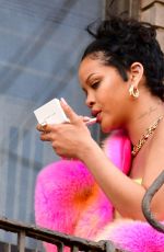 RIHANNA and ASAP Rocky on the Set of a Music Video in New York 07/11/2021