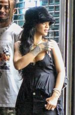 RIHANNA Leaves a Recording Studio in New York 07/28/2021