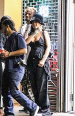 RIHANNA Leaves a Recording Studio in New York 07/28/2021