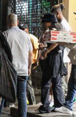 RIHANNA Leaves a Recording Studio in New York 07/28/2021